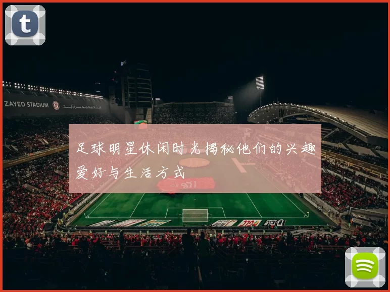足球明星休闲时光揭秘他们的兴趣爱好与生活方式